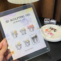 ZRKGEL Échantillon Gratuit Gel UV LED 3D Sculptant Sans Chaleur Sans TPO pour Ongles, Gel Constructeur Professionnel pour Salons de Manucure et Créations d'Art Ongulaire