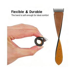 Bracelet en cuir compatible avec Fitbit Charge 3/ Charge 4, bracelets de remplacement en cuir véritable pour femmes et hommes - Product Image 6