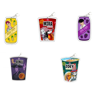 Venta al por mayor de accesorios Kpop: Colgante de acrílico con diseño de grupo de brujas cazadoras, bonito llavero para estudiantes y decoración para mochilas escolares - Product Image 2