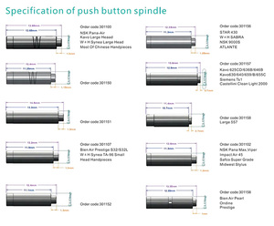 Trục chính/trục cho Nha khoa tốc độ cao tay khoan không khí tuabin 12.6mm * 3.175mm Trục cánh quạt của phụ tùng hộp mực - Product Image 3