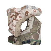 Bottes tactiques mi-mollet pour hommes, semelle en caoutchouc, imperméables, embout en acier, randonnée été/hiver, à lacets