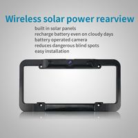 Caméra de recul sans fil pour voiture, camion, bus, camping-car, van, plaque d'immatriculation, cadre, pour voitures américaines avec énergie solaire