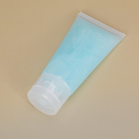 100ml 120ml 150ml 200ml Bouteilles rondes vides rechargeables en plastique souple cosmétique à presser