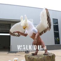 Handgemachte lebensechte Griffin und Baby Model Animatronic Raubvogel mit realistischen Federn für Zoo Adventure Park & Indoor