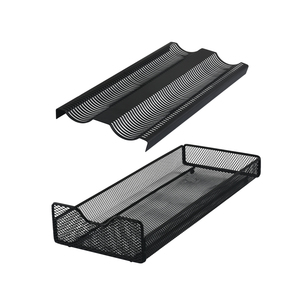 Porte-accessoires de café noir 3 niveaux en maille métallique porte-capsules de café tiroir <span class=keywords><strong>Nespresso</strong></span> boîte à dosettes de café - Product Image 4