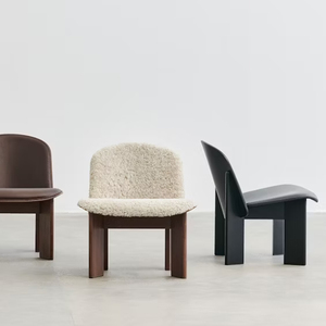 Hiện đại Câu lạc bộ Retro đồ nội thất phòng khách <span class=keywords><strong>recliners</strong></span> cà phê cửa hàng giải trí ghế Walnut gỗ giải trí ghế khách sạn Bistro giọng ghế - Product Image 5