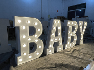 Lampadina 2024 amore gigante lettere tendone all'ingrosso grande Mr e Mrs segno matrimonio - Product Image 5