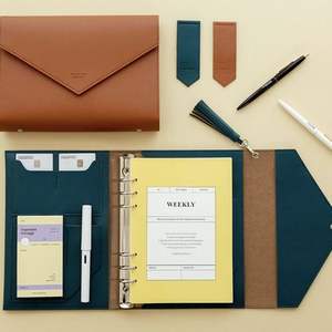 مخصص عالي الجودة <span class=keywords><strong>A5</strong></span> مفكرة مخطط منظم غطاء قماش جلد ملزمة للدراسة الإنتاجية - Product Image 6