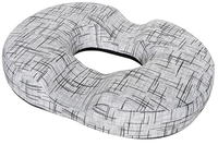 Coussins de siège ronds personnalisables en mousse à mémoire de forme tricotée pour chaise de bureau, oreiller donut amovible et lavable pour post-partum et grossesse