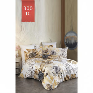 Juego de Funda Nórdica Individual Varol Royal Satin 300TC con Diseño Floral, Decoración para el Hogar, Técnica de Tejido VICTORIA - Product Image 3