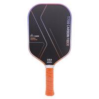 Raquette de pickleball complète en fibre de carbone T700, texture mate, pour enfants et adultes