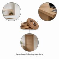 Bande de chant PVC MINGBANG 0,4 mm-3 mm pour panneaux de placard haut de gamme – Bande d'étanchéité flexible et imperméable, finition mate