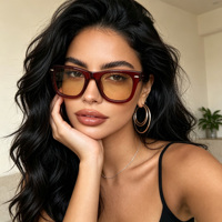 Fabricant de lunettes de soleil personnalisées avec logo, vente en gros, lunettes de soleil carrées en acétate de haute qualité, mode unisexe, lunettes de soleil pour hommes et femmes