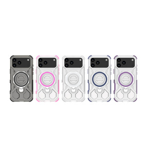 Nam châm điện thoại trường hợp đối với <span class=keywords><strong>iPhone</strong></span> 17 16 15 Promax 16pro với túi khí <span class=keywords><strong>4</strong></span> góc bảo vệ bìa cứng từ tính không dây sạc - Product Image 6