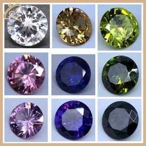 Zirconia Cubica Sintetica Wuzhou Qianjian 5A, Pietre CZ Bianche Rotonde Taglio Brillante, Gemme di Zirconia Cubica Sfuse per Gioielli - Product Image 5