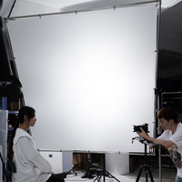 Diffuseur de lumière translucide 1,5*2,1M avec cadre papillon pour studio photo et vidéo