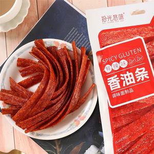 Collations épicées végétariennes chinoises célèbres, Latio Spicy Strip, vente en gros de collations chinoises, saveur sucrée et épicée, sachet de 109 g, collations asiatiques, HACCP - Product Image 5