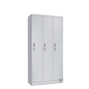 Armoire de rangement en acier à 3 portes pour la maison, le bureau et l'atelier, armoire métallique robuste, casier industriel - Product Image 3