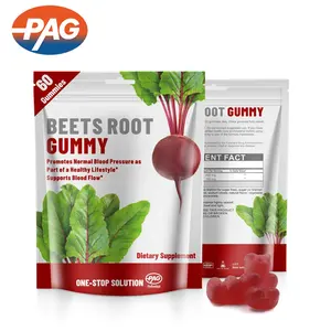 Supplement Manufacturer Private Label Low Sugar Gummy Bear Good For Blood Pressure Organic Red Beet Root Extract Sugar Gummies