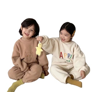 <span class=keywords><strong>Pigiama</strong></span> Invernale da Donna <span class=keywords><strong>in</strong></span> <span class=keywords><strong>Pile</strong></span> Termico con Ricamo Cartoon, Maniche Lunghe, 100% Poliestere, Set Pullover Casual - Product Image 3