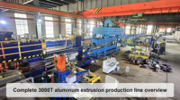 Presse à extrusion d'aluminium d'occasion 3000T pour billettes de 10 pouces pour profilés industriels