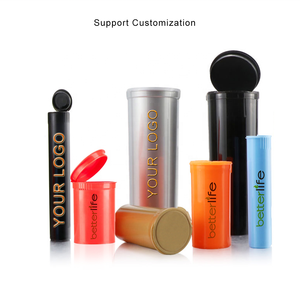 13 19 30 60 90 dram colorful round pop top smell proof bottles packaging plastic Custom Child Safety Containers Bottles