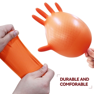 XINGYU Heavy Duty Diamond Textured Fully <strong>Nitrile</strong> <strong>Gloves</strong> Safety Disposable Chinese Industry Hand Protection Anti-Static Powder - Product Image 6