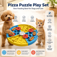 Assiette de recherche de friandises pour animaux de compagnie de Noël, jouet d'enrichissement interactif, cadeau de vacances facile à nettoyer pour animaux d'intérieur