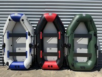 Bateaux gonflables en PVC Kayak de pêche pour 4 personnes radeaux à rames avec trou de support de moteur pour les sports nautiques
