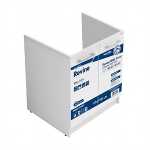 Armoire sous évier Revine blanche 61x61x81 cm, rangement de cuisine - Product Image 3