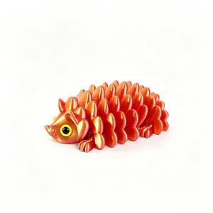 Multicolor 3D Printed <b>Hedgehog</b> Pinecone Movable Decorative Toy Figurine Collectible <b>Gift</b> - Product Image 1