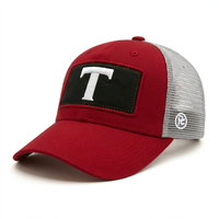 Cappellino da Golf Sportivo Personalizzato a 6 Pannelli, Stile Trucker, con Rete Perforata Tagliata al Laser, Bicolore, con Patch Ricamata Personalizzata, Unisex, Vendita all'Ingrosso
