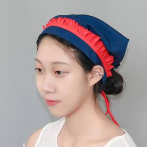 Çocuklar için Çizgili Dantel Başörtüsü, Restoran, Sütlü Çay Dükkanı, Garson, Sıcak Tencere Dükkanı ve Hizmetçi Rol Yapma Oyunları için Açık Başlıklı Şapka - Product Image 3