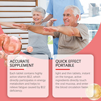 Comprimés instantanés portables de Vitamine B12, formule douce, complément nutritionnel quotidien, sommeil réparateur