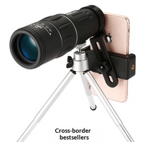 Télescope monoculaire transfrontalier 16x52 avec film de protection en verre vert, haute définition, haute magnification, vision nocturne faible luminosité, pour l'extérieur