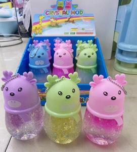 Vente en gros de slime cristallin pour enfants, jouet DIY, slime coloré dégradé, slime doux pour soulager le stress - Product Image 4
