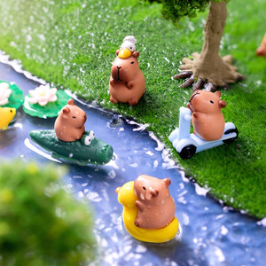 Figurine créative en résine d'animaux de dessin animé mignons, mini ornement de micro-paysage, décoration de <span class=keywords><strong>jardin</strong></span>, aménagement paysager, décoration de bureau et de maison - Product Image 3