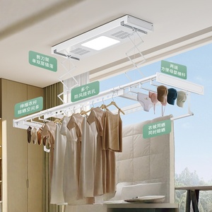 Tendedero eléctrico inteligente ultrafino con iluminación de pantalla grande para ropa y edredones - Product Image 5