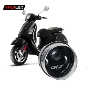 YIAALUX Faro Anteriore per Moto con Luce di Marcia Diurna a Flusso Dinamico per <span class=keywords><strong>Vespa</strong></span> GTS <span class=keywords><strong>GT</strong></span> 125 200 250 300 - Product Image 1