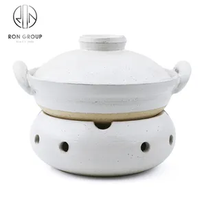 Nice Kitchen Sand Pot Holder White Color Clay Soup Pot Base Insulated Dish Clay Casseroles Hot Pots for cooking cookware set