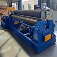 Machine à rouler les tôles en acier au carbone à trois rouleaux automatique