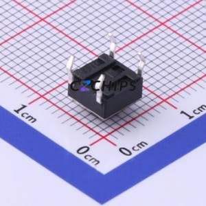UK-B0202-G5-250 Tactile Switch Through hole-4P,6x6mm Switch Single Pole Single Throw Round Button 2.5N Through Hole - Product Image 2