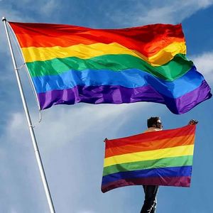 ธงสีรุ้ง Progress Pride ขนาด 4x6 ฟุต พิมพ์สองด้าน โพลีเอสเตอร์คุณภาพสูง เป็นมิตรกับสิ่งแวดล้อม พิมพ์ด้วยระบบดิจิทัล ธง LGBTQ สำหรับใช้งานกลางแจ้ง ทนทานต่อการซีดจาง - Product Image 4