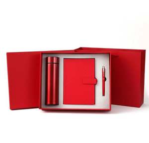 Juego de Regalo Exclusivo en Oferta con Bolígrafo de Alta Calidad, Cuaderno de Cuero PU y Botella de Vacío 304 para Promociones Empresariales y de Oficina - Product Image 2