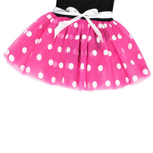<span class=keywords><strong>Vestito</strong></span> Tutu per ragazze Minnie Mouse con fascia a pois abiti da principessa Cosplay per feste di compleanno per bambini e carnevali di Halloween - Product Image 5