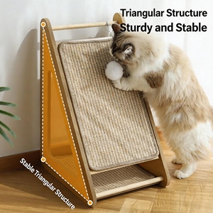Grattoir vertical moderne en bois MDF et panneau de densité <span class=keywords><strong>pour</strong></span> chat, en gros, avec logo personnalisé, <span class=keywords><strong>meuble</strong></span> <span class=keywords><strong>pour</strong></span> animaux de compagnie en carton - Product Image 5