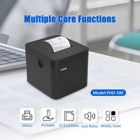 Imprimante de billet de facturation Bluetooth USB YHD-58E Imprimante thermique de bureau 58mm Imprimante de reçu thermique