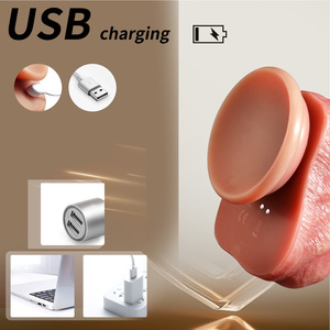 नियंत्रण यथार्थवादी टेलीस्कोपिंग नरम तरल सिलिकॉन बड़ा डिल्डो वाइब्रेटर लंबे लिंग हीटिंग वयस्क सेक्स उत्पाद - Product Image 4