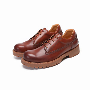 Botas <span class=keywords><strong>Chelsea</strong></span> de Piel Genuina Hechas a Mano para Hombre, Botines Clásicos de Caña Alta con Cordones, Transpirables y Antideslizantes, Zapatos de Vestir a la Moda - Product Image 3