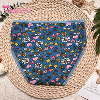 30012 #   Culottes fines en soie de lait de haute qualité, à fleurs, pour tous les jours, vente en gros d'usine, sous-vêtements pour filles et enfants